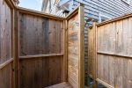 Roomy outdoor shower